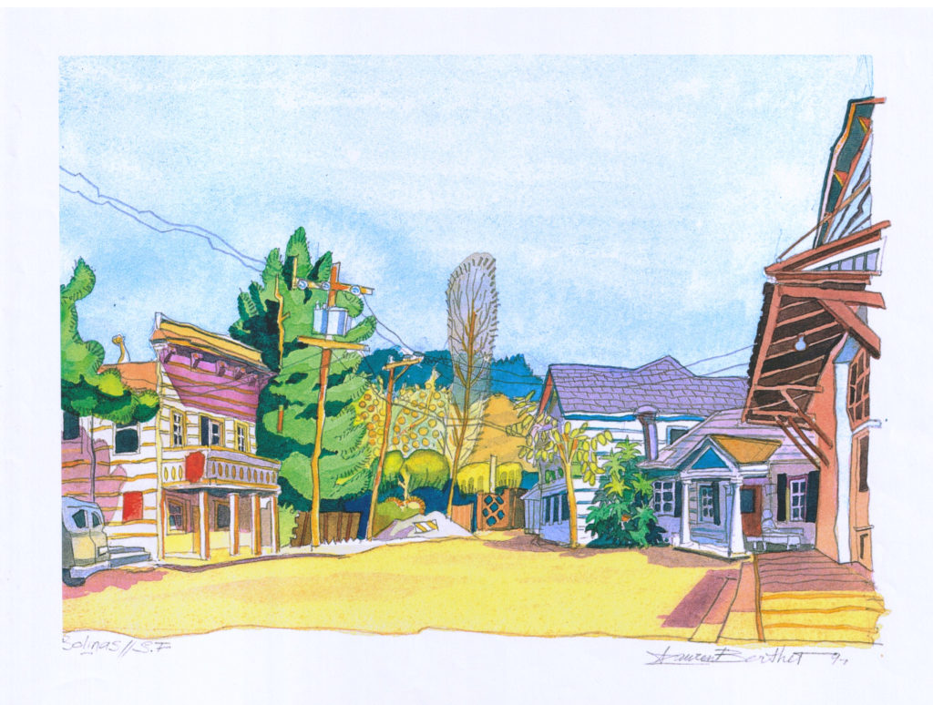 Bolinas - North of San Francisco - Electric Style - Watercolor 1997