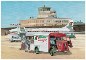 Illustration for Brosset International Transportation - Calendar - Watercolor